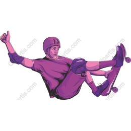 Vibrant Skateboarder
