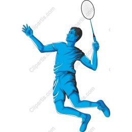 Vibrant Badminton Player
