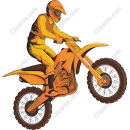 Dynamic Motocross Rider
