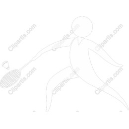 Dynamic Badminton Player
