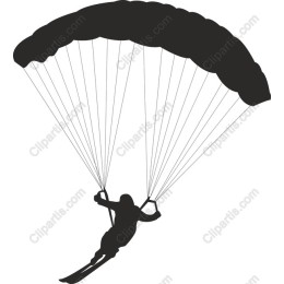 Parachuting Skier
