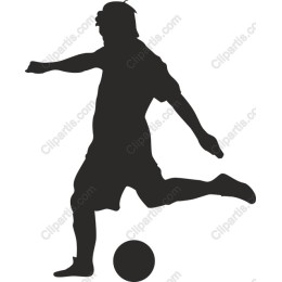 Soccer Player Kicking Ball