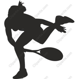 Dynamic Female Tennis Player