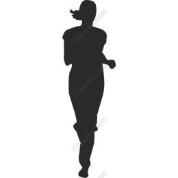 Dynamic Female Runner