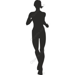 Dynamic Female Runner