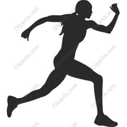 Dynamic Running Woman