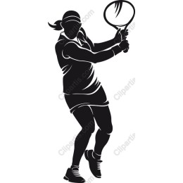 Dynamic Female Tennis Player