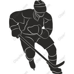 Hockey Player in Motion