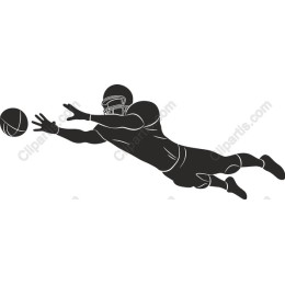 Diving Football Player