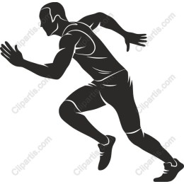 Dynamic Sprinting Athlete