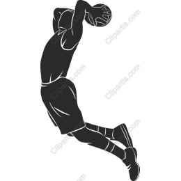 Dynamic Basketball Player Dunk