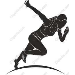 Dynamic Female Runner