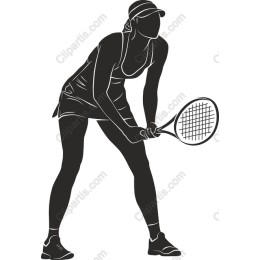 Dynamic Female Tennis Player