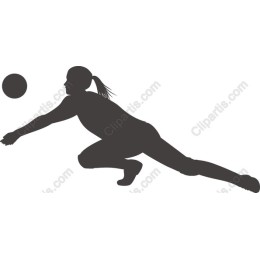 Dynamic Female Athlete Diving