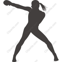 Dynamic Female Boxer