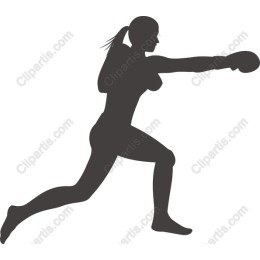 Dynamic Female Boxer