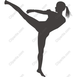 Dynamic Female Martial Artist