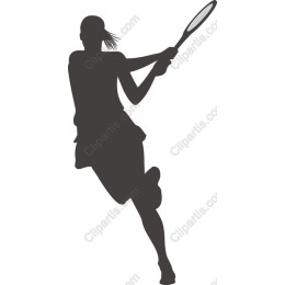 Dynamic Female Tennis Player
