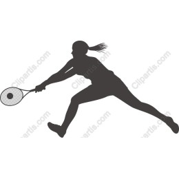 Dynamic Female Tennis Player