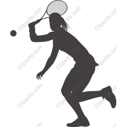 Dynamic Female Tennis Player