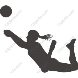 Dynamic Female Athlete Diving