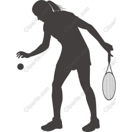 Dynamic Female Tennis Player