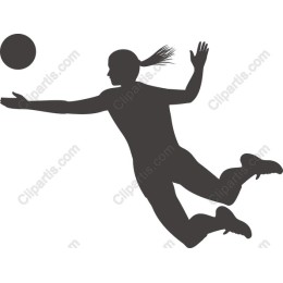 Dynamic Female Handball Player