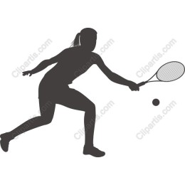 Dynamic Female Tennis Player