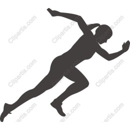 Dynamic Female Runner
