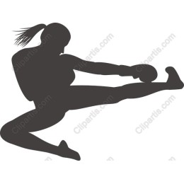Dynamic Female Martial Artist