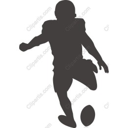 Dynamic Football Player Kicker