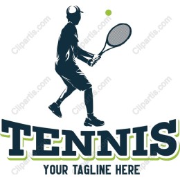 Dynamic Tennis Player with Customizable Tagline