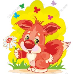 Whimsical Cartoon Squirrel