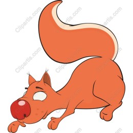 Playful Cartoon Squirrel