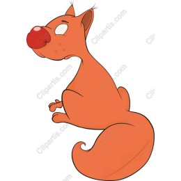 Charming Orange Squirrel