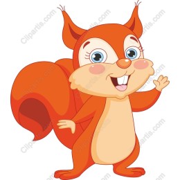 Cute Cartoon Squirrel