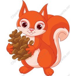 Adorable Orange Squirrel