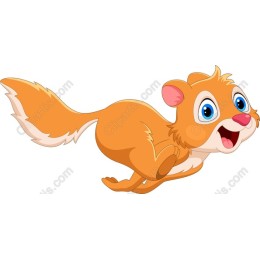 Cheerful Orange Squirrel