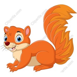 Charming Cartoon Squirrel