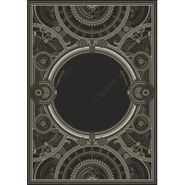Steampunk Gear Border