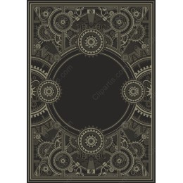 Steampunk Gear Border