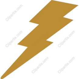 Gold Lightning Bolt