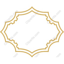Elegant Golden Ornamental Frame