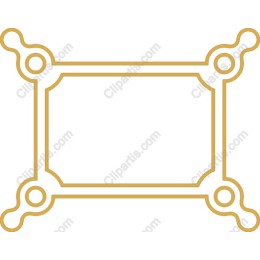 Elegant Gold Outline Frame