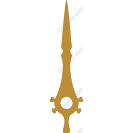 Elegant Gold Clock Hand