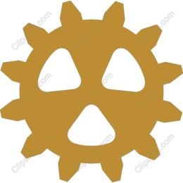 Golden Gear Icon