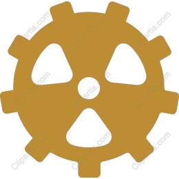 Golden Gear Icon