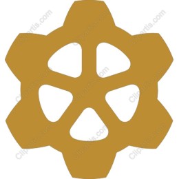 Stylized Golden Flower