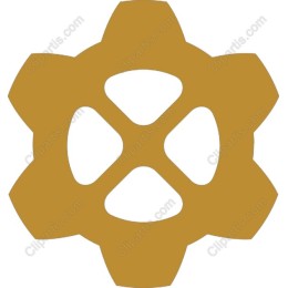Golden Stylized Flower