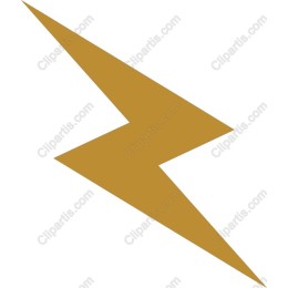 Golden Lightning Bolt